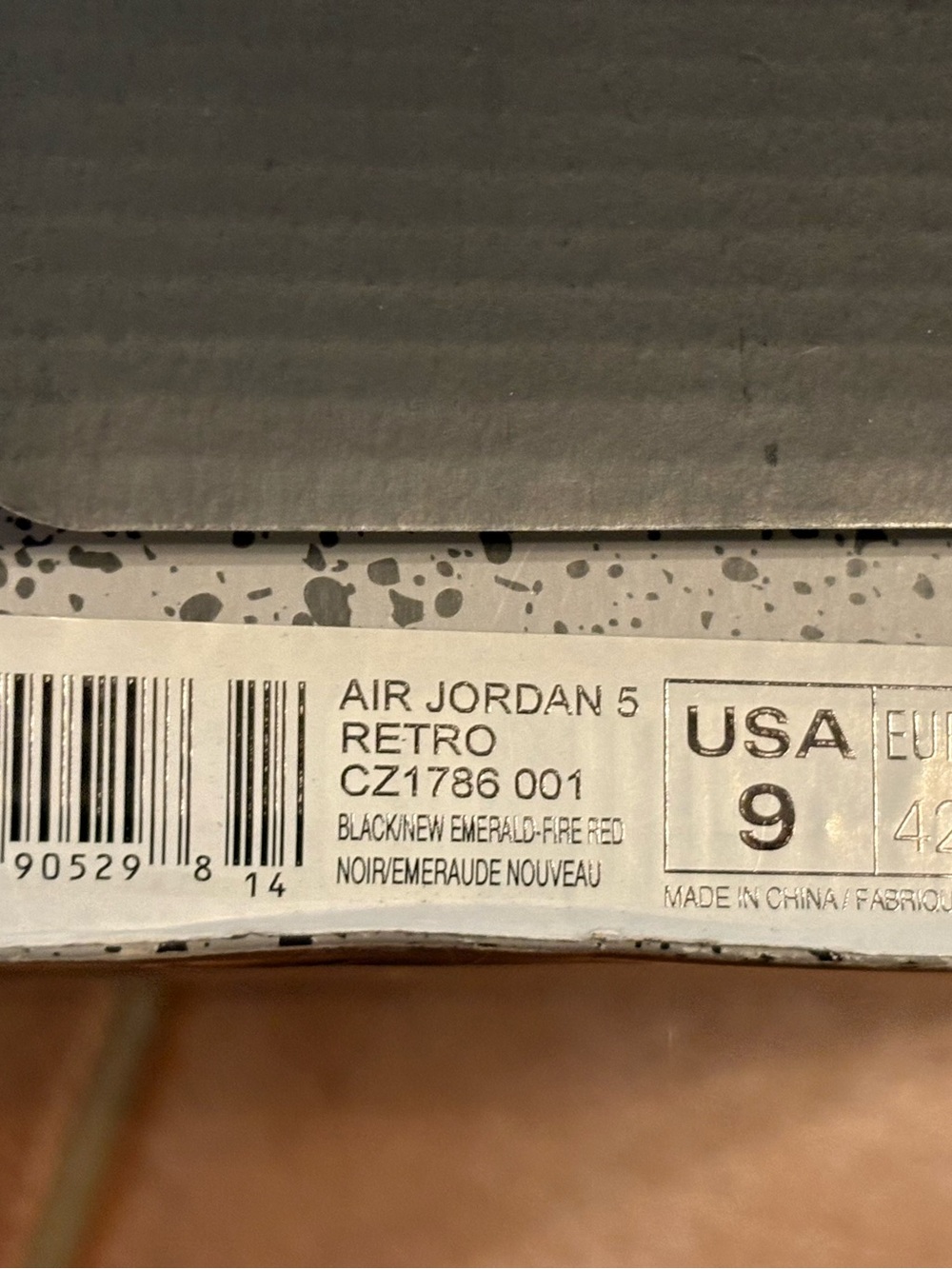 Air Jordan 5 Retro Top 3 Sneakers CZ1786 001 Mens Size 9 Og All - Picture 16 of 16